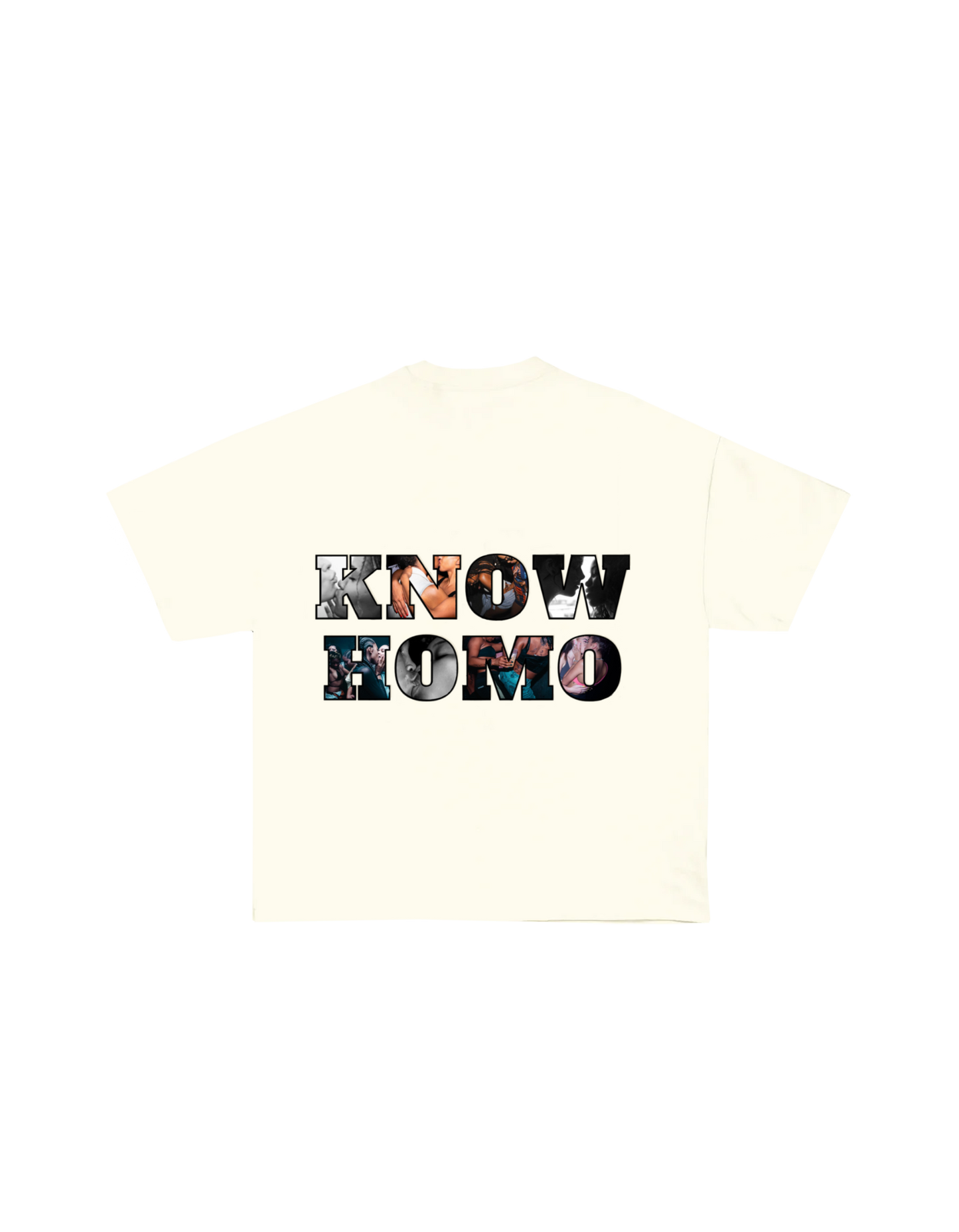 KNOW HOMO - "PAUSE" SHORT SLEEVE, CREAM